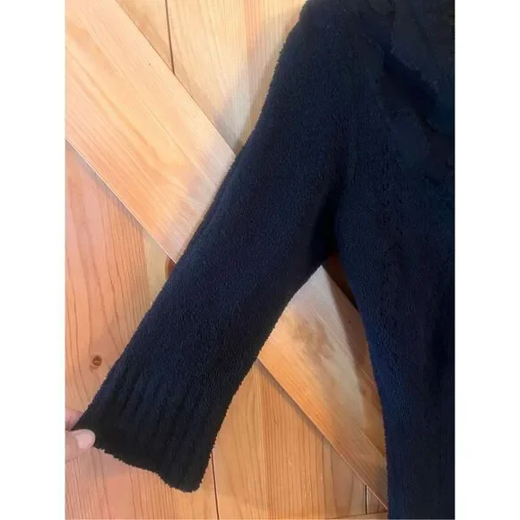 BKE  Sz S 3/4 Sleeve Sheer Neckline/Design Back Sweater (1196) - Picture 5 of 6